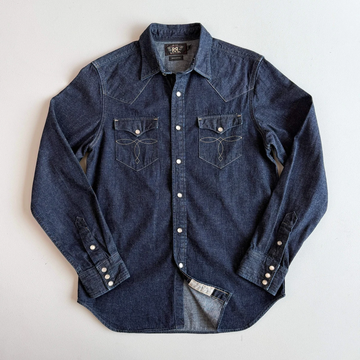 RRL Denim Casual Button-Down Shirts for Men for sale - eBay