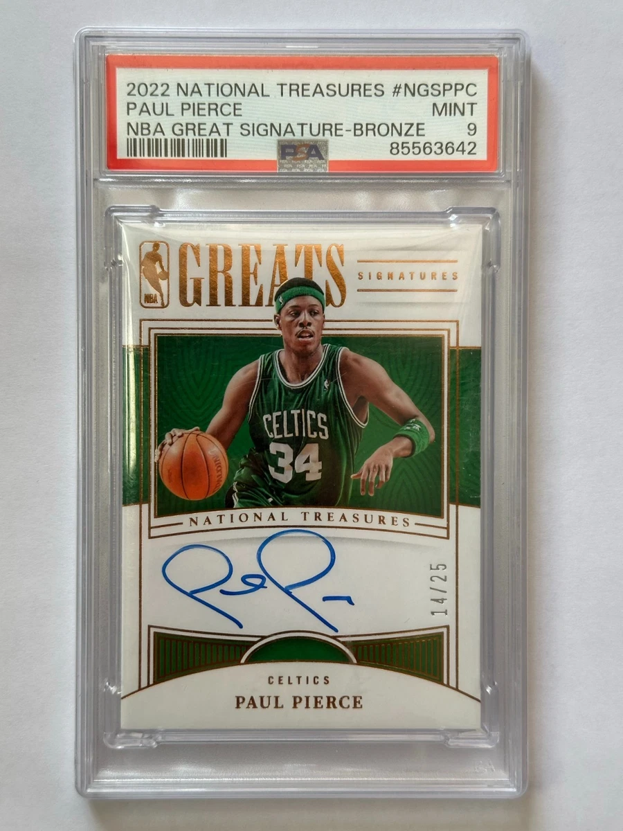 Panini Paul Pierce Basketball Autographed Sports Trading Cards