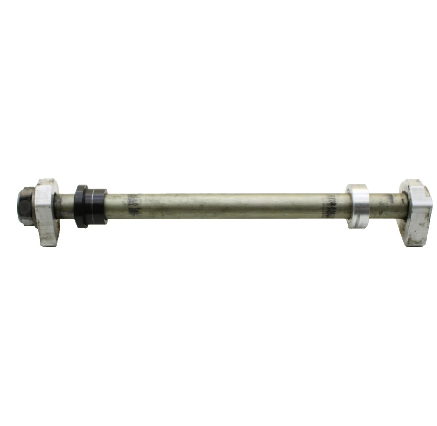 2009 - 2012 TRIUMPH DAYTONA 675 R REAR AXLE Bolt NUT Bolt & Spindle STOCK SILVER