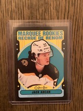 21-22 O-Pee-Chee Hockey - Jack Ahcan #635 Retro Marquee Rookie Black Border /100