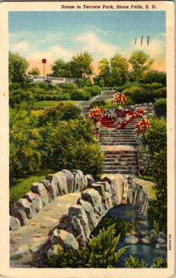 #ad #ad Sioux Falls South Dakota SD : PARK SCENE a 07 BB0402 C $8.15