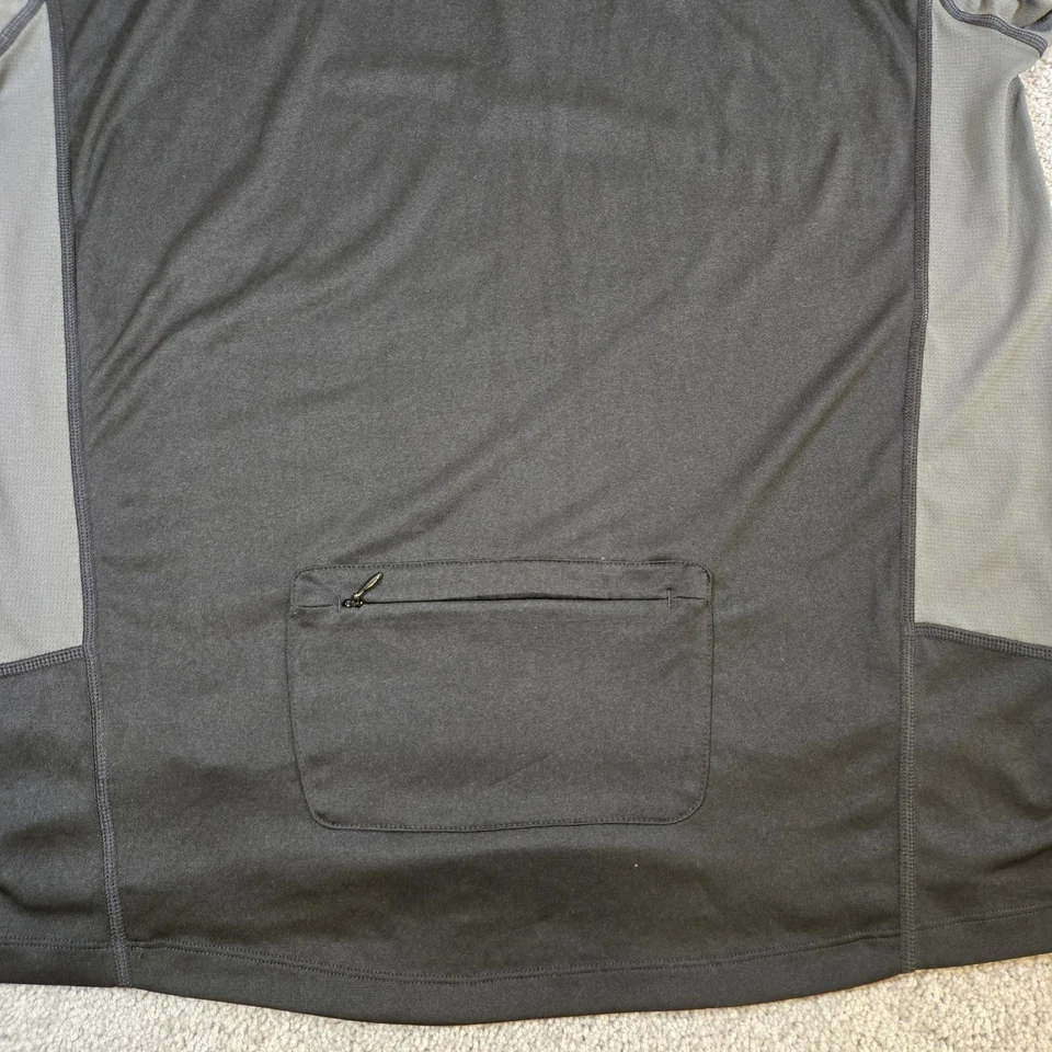 Camiseta deportiva de ciclismo The North Face para hombre grande negra gris vaporWick ligera Trail Foto 4 de 4