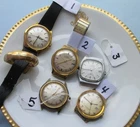 Vtg TIMEX AUTOMATIC WATCHES Self Wind Lot of 5! For Parts/ Repair (2 working)