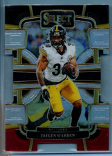 2023 Panini Select🏈Jaylen Warren Concourse Black Red Die-Cut Card #82 -Steelers