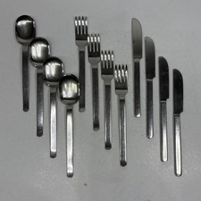 Set 12 Posate Vintage DESIGN MORINOX Italy 18/10 Cucchiai Forchette Coltelli #29