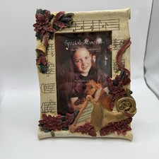 VTG 3D Rustic Musically Picture Frame 3.5 X 5 Music Notes Photo Holder