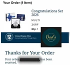 🦅🇺🇸 Congratulations Set 2026 P $1 American Eagle Philadelphia Mint PRESALE