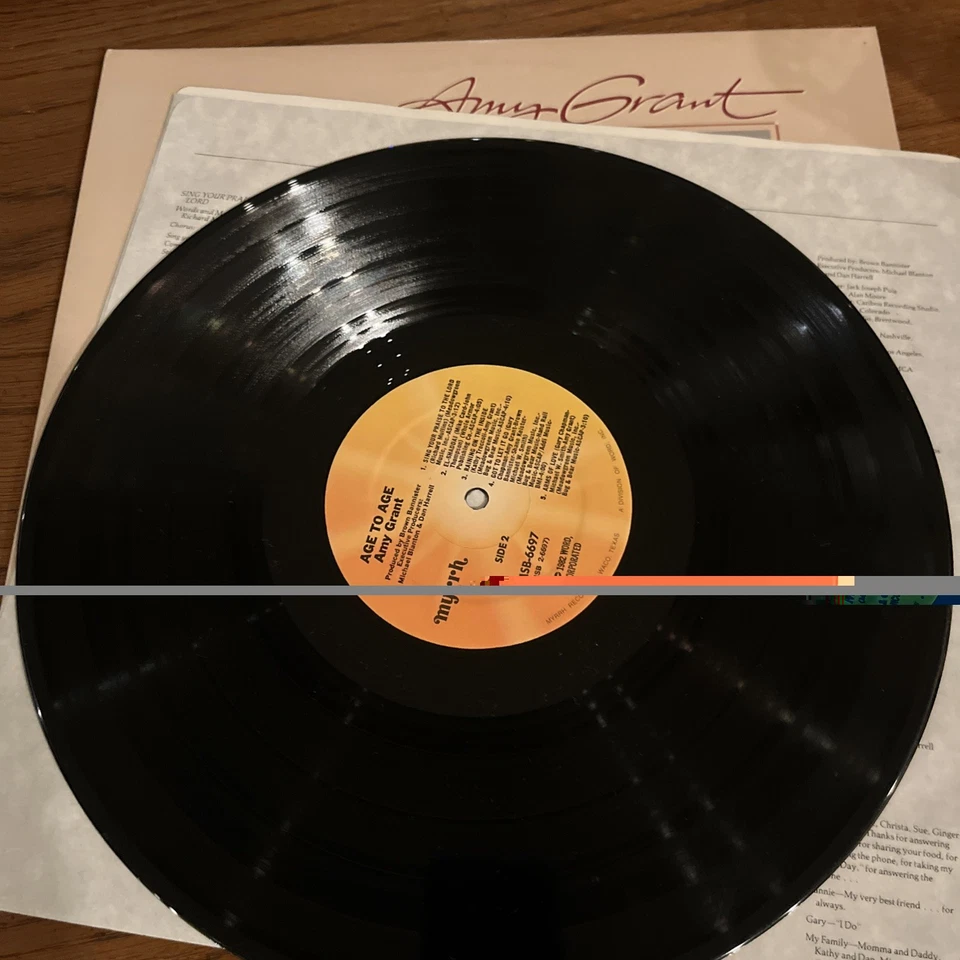 Amy Grant Age To Age vinyl record LP 80s Classic Rock Country Gospel - Image 4 of 4