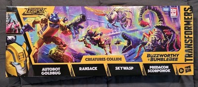 Transformers Legacy Creatures Collide Buzzworthy Bumblebee Goldbug 4 Pack MISB