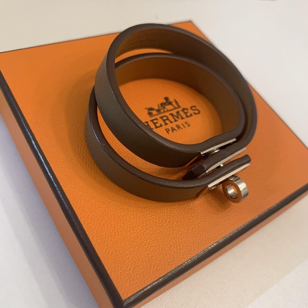 Hermes Mini Kelly XS Leather Bracelet Authentic Pre-Owned No Box