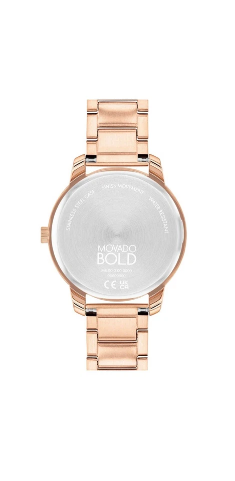 Nuevo reloj pulsera Movado Bold para mujer Element oro rosa 34 mm 3600979 Foto 3 de 4
