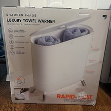 Sharper Image SpaStudio Towel Warmer, Heated Comfort  Aromatherapy in White