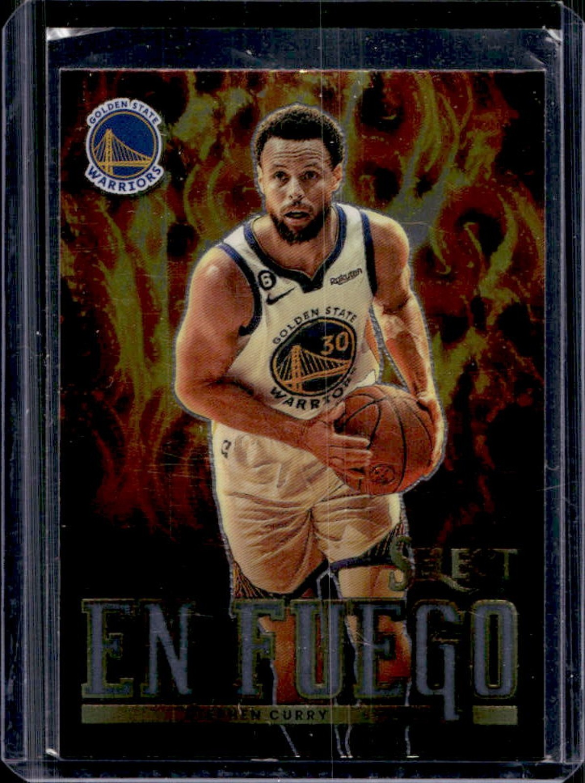2022-23 Panini Select Stephen Curry En Fuego #3 Warriors
