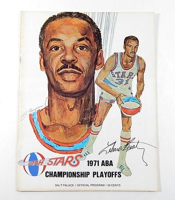 1970-71 ABA Basketball Playoffs Program Texas Chaparrals At Utah Stars