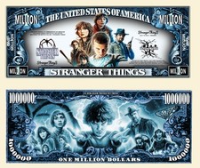 STRANGER THINGS ! BILLET 1 MILLION DOLLAR US Millie Bobby BROWN SF Horreur Série