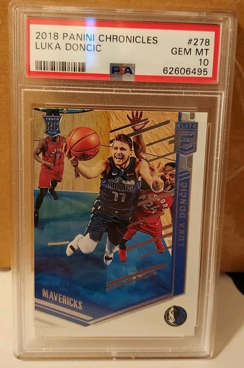 Luka Doncic 2018 Panini Chronicles Elite Foil Rookie RC PSA 10 GEM MINT