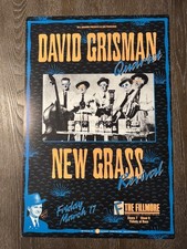 David Grisman Quartet Original Concert Poster 1989 Fillmore San Francisco 13x19