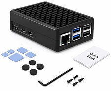 Passive Metal Aluminum Case For Raspberry Pi 5 Heavy Duty Heatsink Cooler