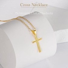 14K Gold Cross Necklace for Women Small Cross Necklace for Women 14K Gold Neckla