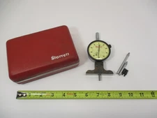 STARRETT # 644 Dial DEPTH GAGE Indicator # 644-441 x .001" Snap Case Tips EC