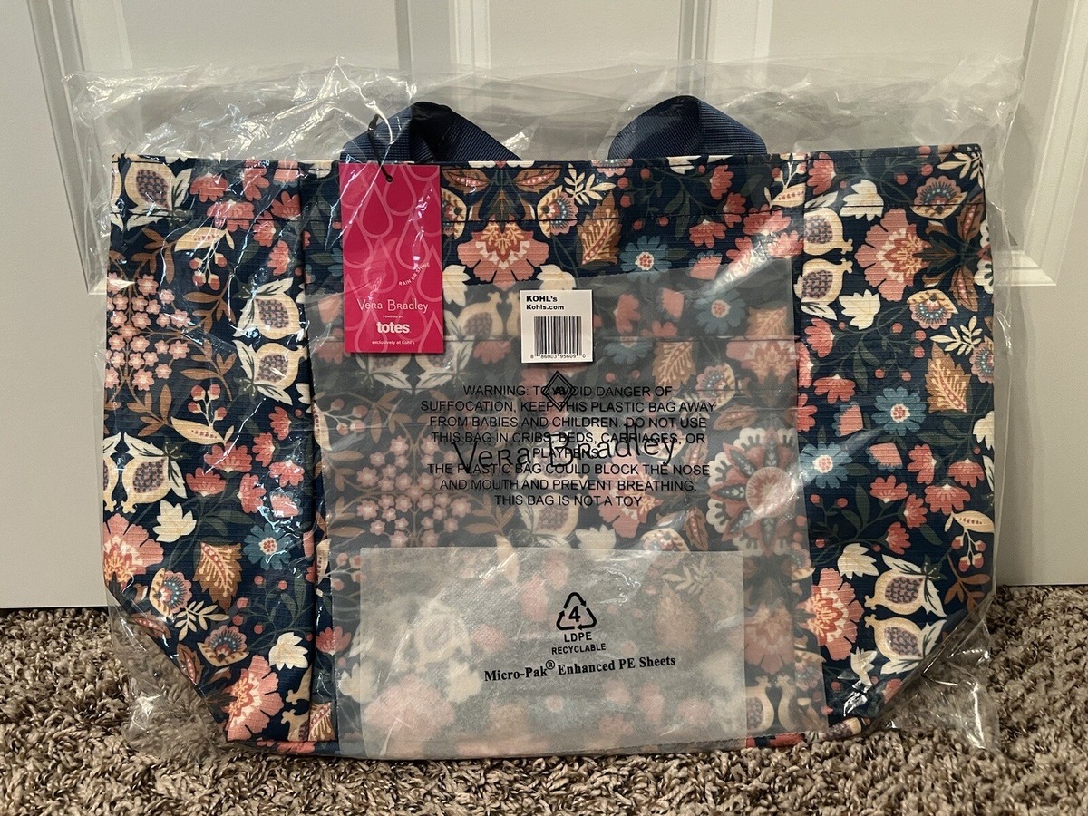 SET (2) Vera Bradley Hedgehog Mandala City Shopper Summer Beach