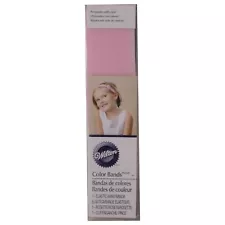 WILTON Elastic Color Bands With Fabric Rosette Wedding Party Decoration Pink