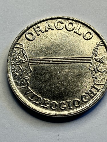RARE Italy Oracolo (Oracle) Arcade Token Video Giocchi (One Play) Defunct #tc1