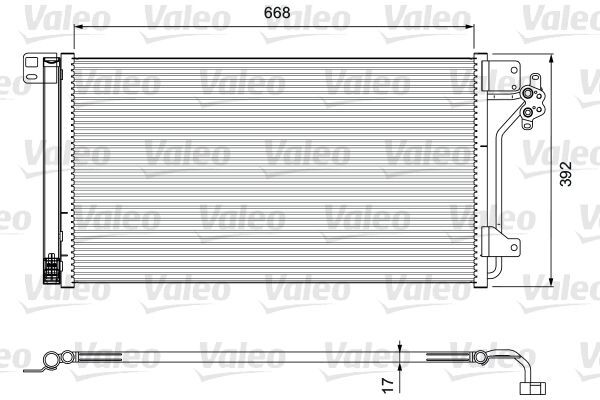 Valeo 814015 Kondensator, Klimaanlage FüR VW-image