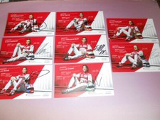 24 Heures du Mans 2014 - lot 8x cartes pilotes AUDI R18 e-TRON - signed card