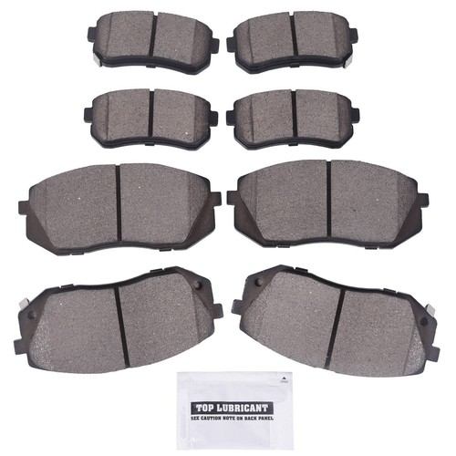 8pcs Front & Rear Ceramic Brake Pads For Hyundai Tucson Kia Sportage Kia Cadenza - Picture 2 of 7