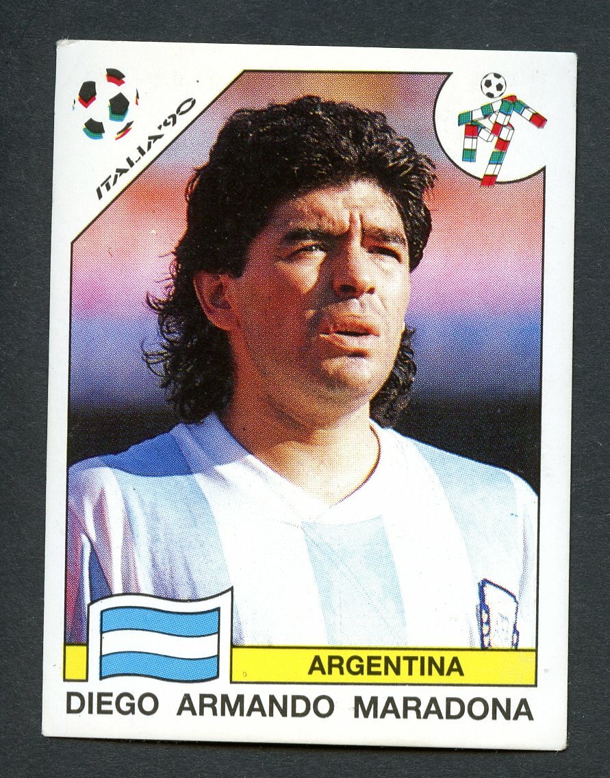 1990 Panini Fifa World Cup Italy Italia '90 #128 Diego Maradona