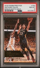 ANTHONY DAVIS 2015 Prestige #193 THE ONLY PSA Bonus Shots GOLD /10 + COUPONS