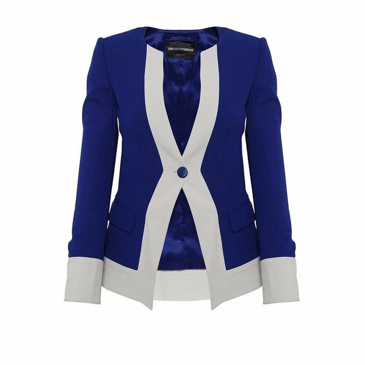 Blazer Royal Blue Women Emporio Armani . 100 ORIGINAL RRP 525