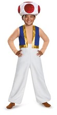 Super Mario Bros Deluxe Toad Costume Child Sizes