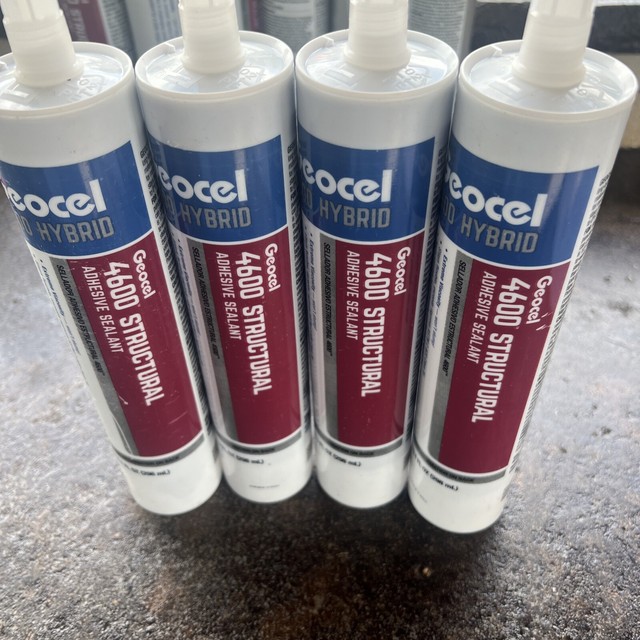 6 Pack Geocel 4600 BLACK Hybrid Structural Sealant & Adhesive Caulk 10
