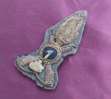 Fregio berretto Ufficiale 1° Rgt. Fanteria Carrista E.I. anni 70 originale usato