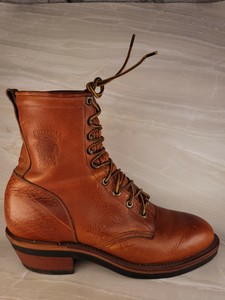used chippewa logger boots