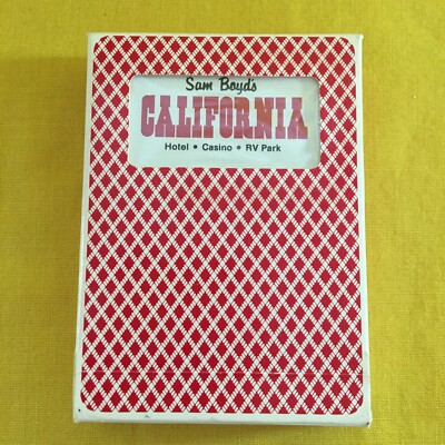 Sam Boyd s California Hotel Casino Playing Cards Bee Cambric Finish Complete