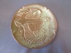 FRANKOMA Art Pottery Prairie Green Vintage Wildlife Plate BOBWHITE QUAIL 1972
