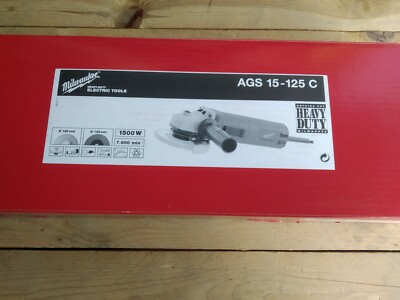 Milwaukee AGS 15-125C - Lijadora / Sander, 125mm, 1500W, 7600 min
