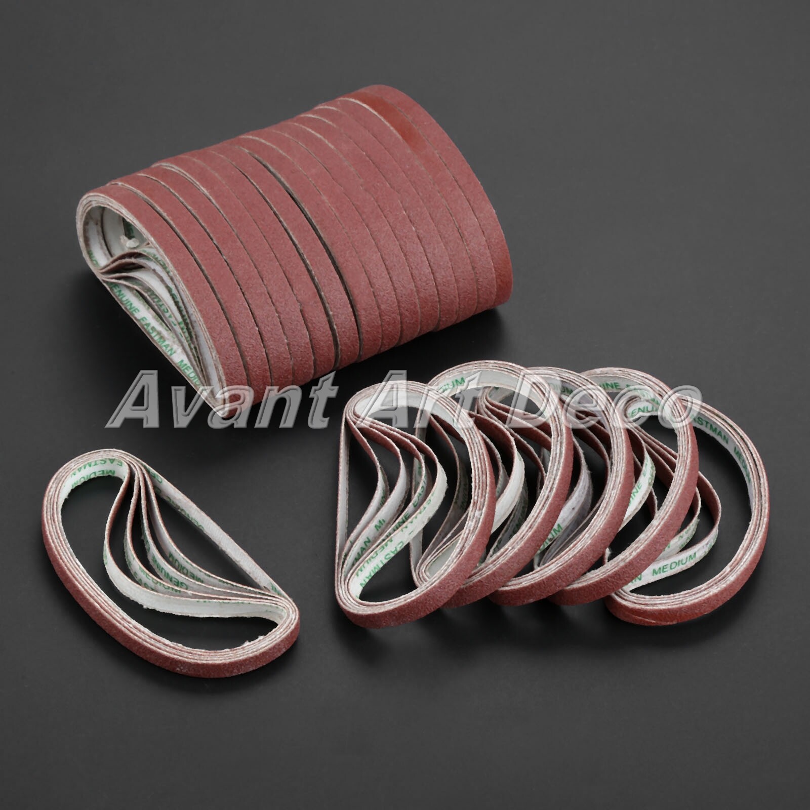 20Pcs Abrasive Sharpening Belts For Eastman Cutting Machine Medium Sand