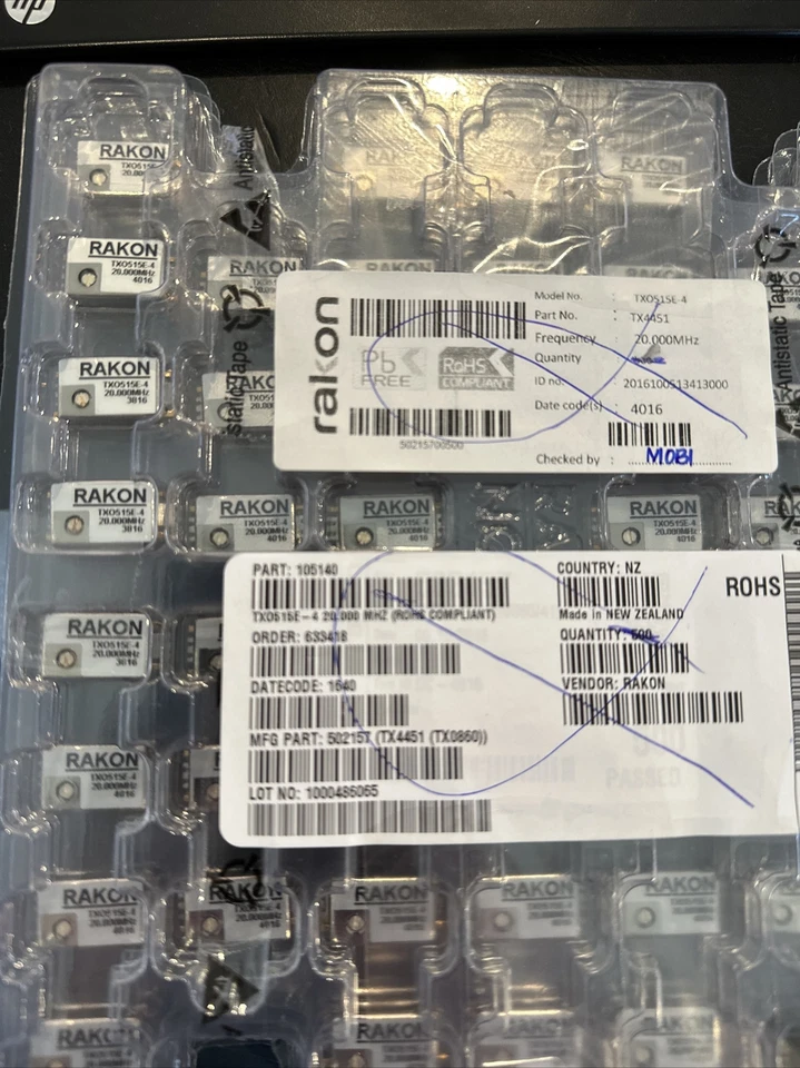 Cristal Oscilador Rakon TXO515E-4 20.000 MHz (AGOTADO EN TODAS PARTES) *NUEVO* Foto 3 de 3