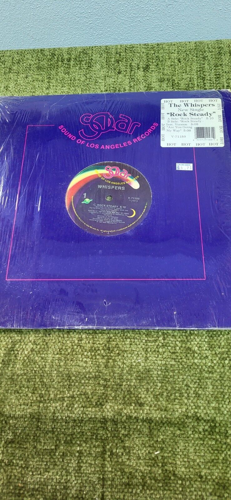 THE WHISPERS 1987 ROCK STEADY SOLAR RECORDS V71153 RARE MIXED MAXI SINGLE TESTED