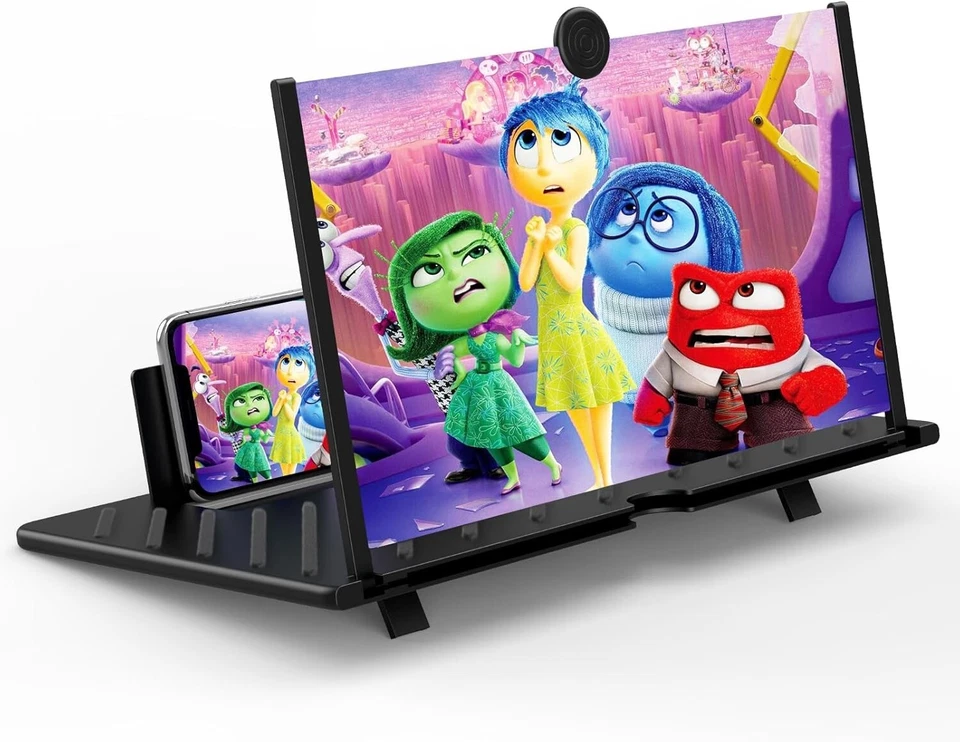 20 Inch Cell Phone Screen Amplifier Foldable 3D HD Magnifier for Movies Gaming - Image 3 of 4