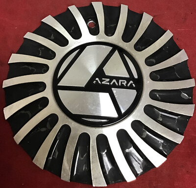 ONE USED AZARA Wheels # C245L174A-MB METAL BLACK & SILVER Center Cap ...