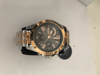 Versace Two-Tone Rose Gold and Silver Bracelet Watch with Sunburst Dial VERSUS VERSACE Chrono Lion Bracelet Watch Men Rose Gold  main image 4