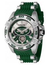 Invicta 43.5mm NFL New York Jets Quartz Watch Stainless Steel 42005