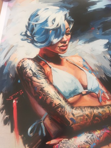 CHRIS GUEST SIGNED PRINT LIKE BANKSY , EELUS , DFACE, HEATH KANE - Picture 3 of 6
