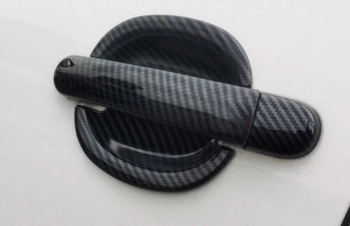 2012-2018 Cubierta de Adorno para Volkswagen Jetta ABS Manija de Puerta Lateral de Fibra de Carbono Tazón Foto 2 de 4