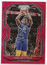 2021 Prizm WNBA Ruby Wave Prizm #69 Chelsea Gray Las Vegas Aces Duke